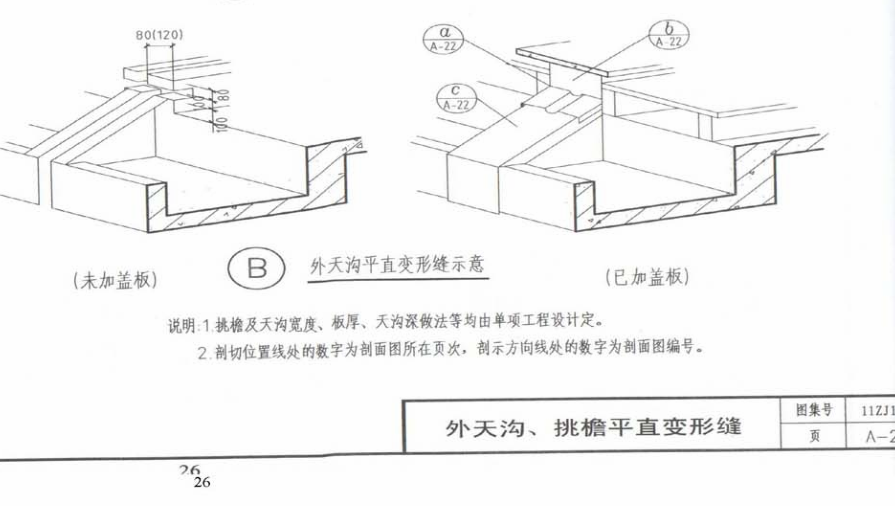 天沟变形缝计算-服务新干线答疑解惑
