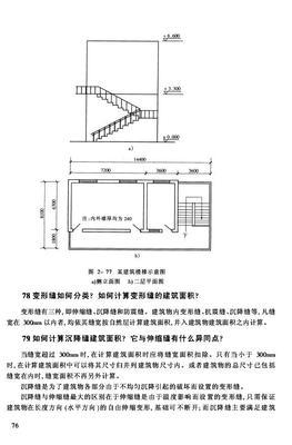 建筑工程造价预算与规范数据库-- 78. 变形缝如何分类?如何计算变形缝的建筑面积?